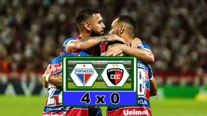 Fortaleza x Caucaia na final do Campeonato Cearense. O Leão goleou o Caucaia, por 4 a 0, e conquistou o tetracampeonato Cearense.
