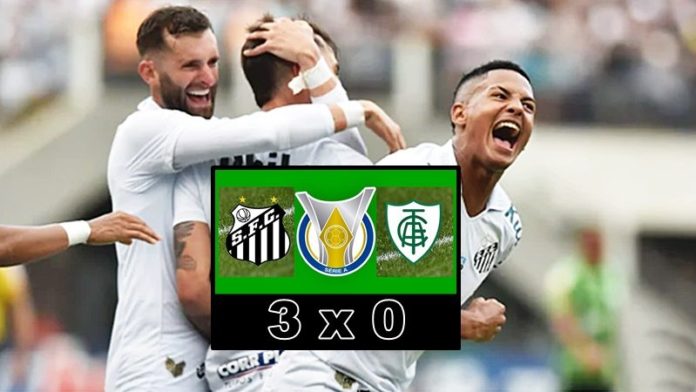 Melhores momentos e gols de Santos x América-MG pelo Campeonato Brasileiro