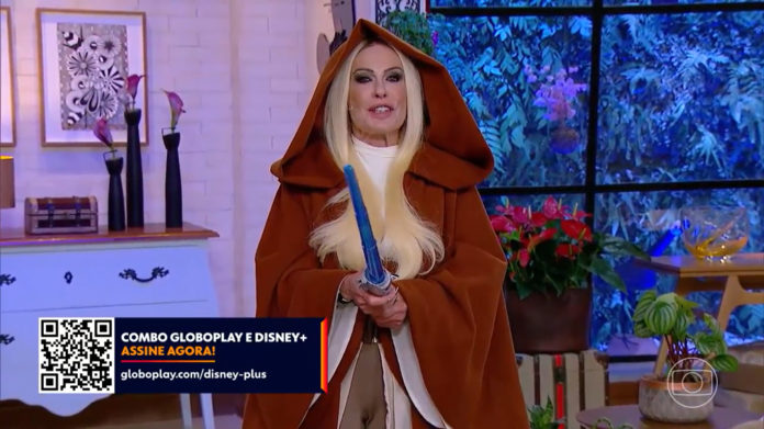 Ana Maria Braga se fantasia de Obi-Wan Kenobi no "Mais Você" 