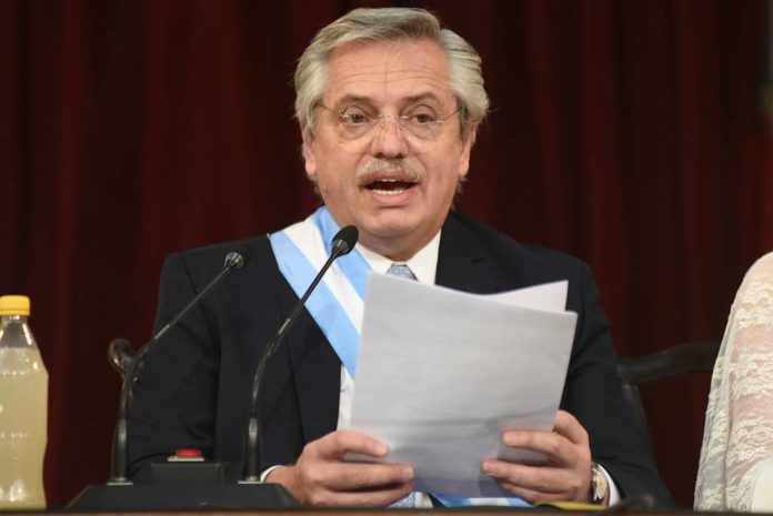 Alberto Fernández, o presidente da Argentina