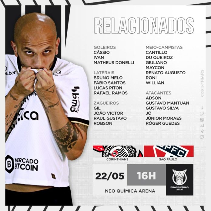 Quais são os desfalques e a provável escalação do Corinthians contra o São Paulo
