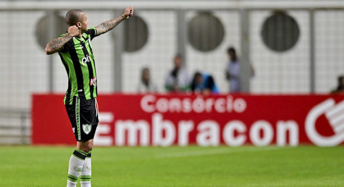 Wellington Paulista abriu o placar para o América-MG