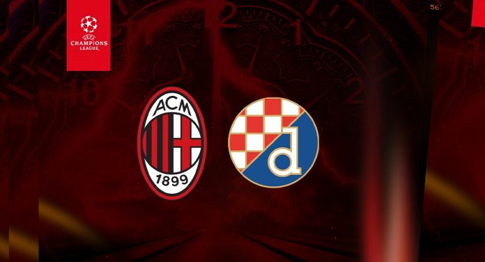 Milan x Dínamo Zagreb ao vivo e online nesta quarta-feira (14) pela Champions League. (Foto: Reprodução)