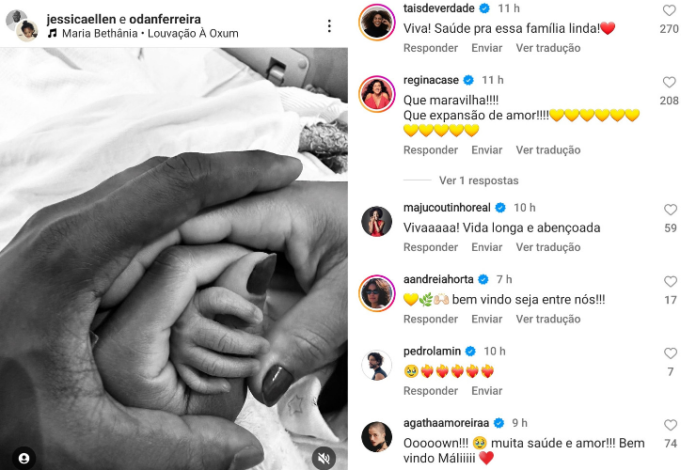 Jéssica Ellen dá à luz ao primeiro filho com Dan Ferreira