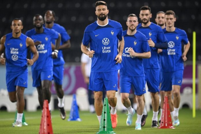 França tem surto de vírus no time titular antes de final contra Argentina.