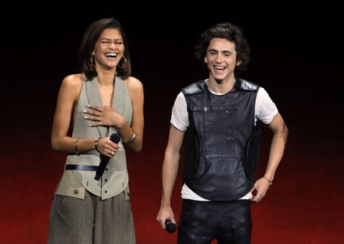 Zendaya e Timothée Chalamet mostram trailer de "Duna: Parte 2" na CinemaCon