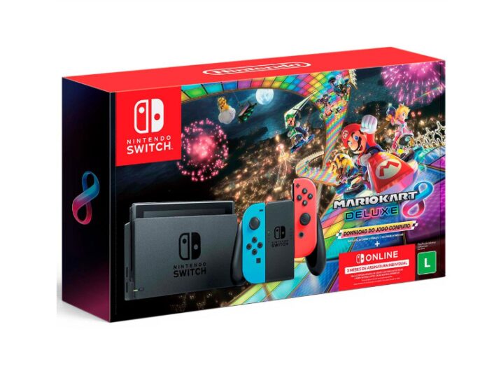 Imagem: Console Nintendo Switch + jogos + 3 Meses de Assinatura