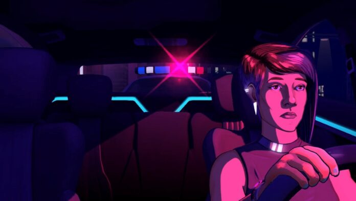 Os visuais de Neo Cab são inspirados em Blade Runner e Ghost in the Shell.