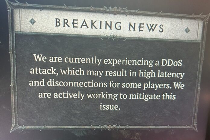 Imagem de: Diablo 4 sofre ataque DDoS que deixa servidores fora do ar por várias horas