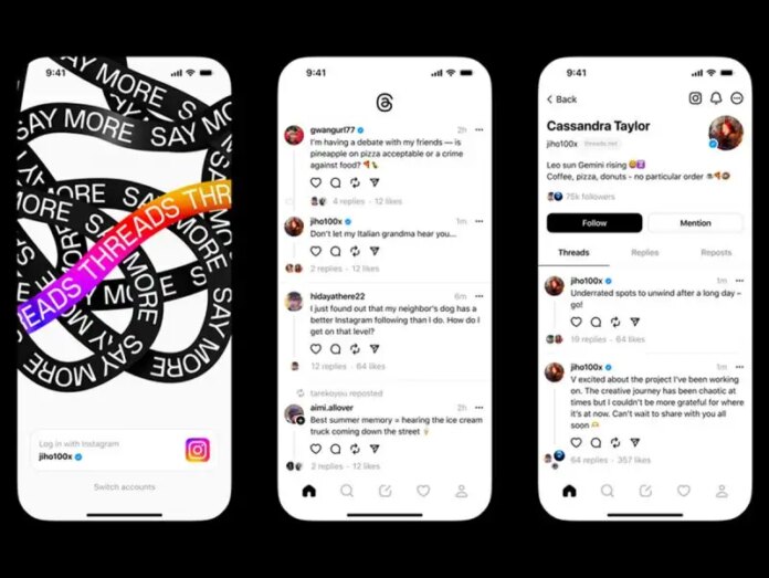 Threads, nova rede social de textos da Meta, concorrente do Twitter