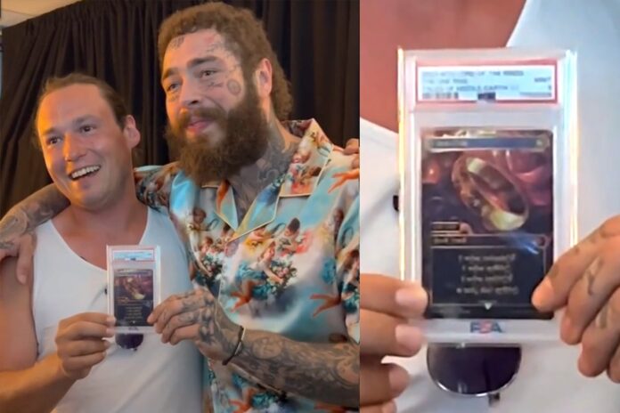 Imagem de: Magic: Post Malone adquire carta rara avaliada em US$ 2 milhões