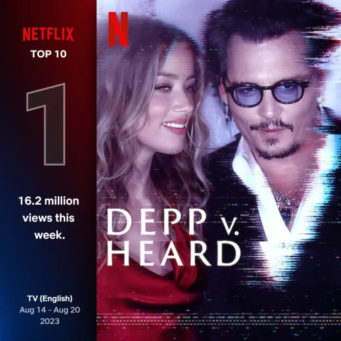 "Johnny Depp x Amber Heard" bate 16 milhões de visualizações na Netflix