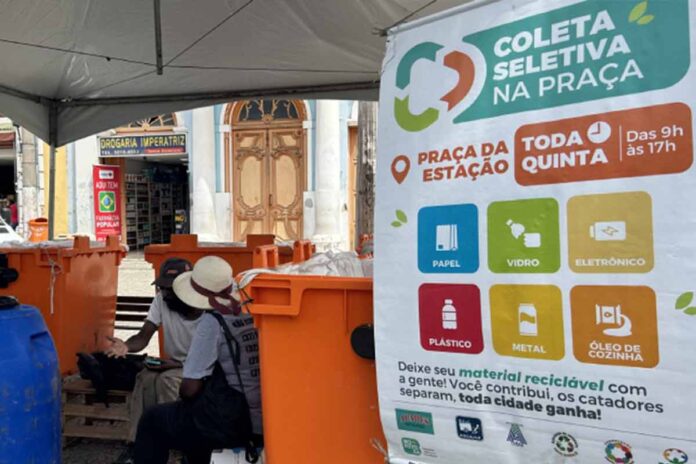 Coleta Seletiva recolherá materiais recicláveis na Praça da Estação