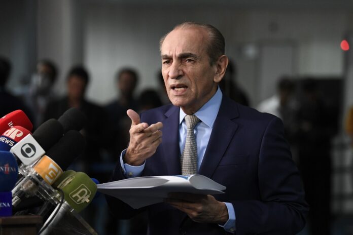 Relator-geral do Orçamento de 2023, senador Marcelo Castro (MDB-PI) — Foto: Roque de Sá/Agência Senado