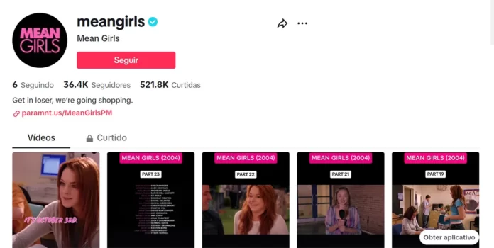 Paramount lança "Meninas Malvadas" inteiro no TikTok (dividido em 23 partes)