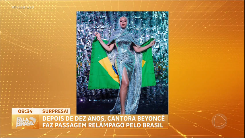Beyoncé faz aparição relâmpago no Brasil - RecordTV - Aconteceu Bicas