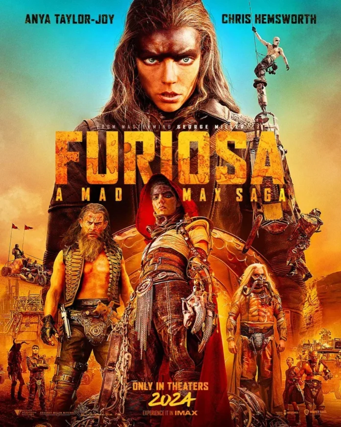 Anya Taylor-Joy e Chris Hemsworth estão irreconhecíveis em pôster de "Furiosa"