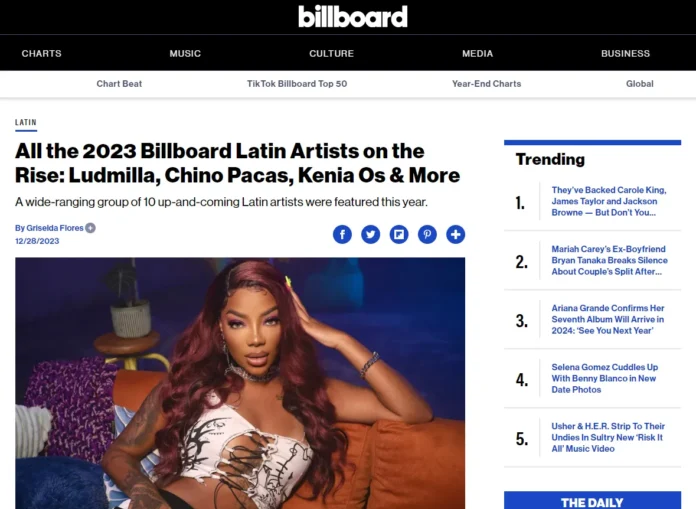 Ludmilla entra em importante lista da Billboard: "impossível de ignorar"