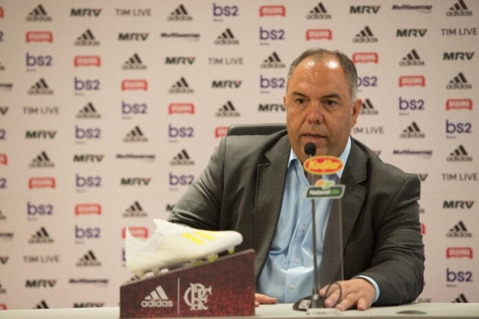 Marcos Braz rebate nota do Atlético-GO em relação à arbitragem: Marcos Braz rebate nota do Atlético-GO em relação à arbitragem: "Não é conexa"