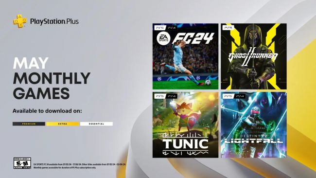 playstationplusmakes_4246673_650x.jpg PlayStation Plus torna EA Sports FC 24, Tunic e Ghostrunner 2 grátis