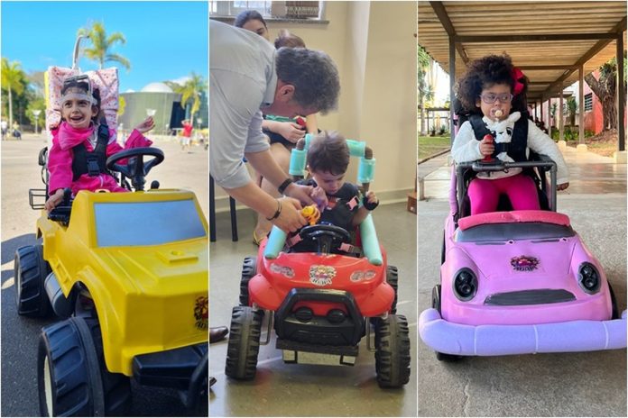 Projeto arrecada e adapta carrinhos de brinquedos para crianças com deficiência em Juiz de Fora; saiba como ajudar