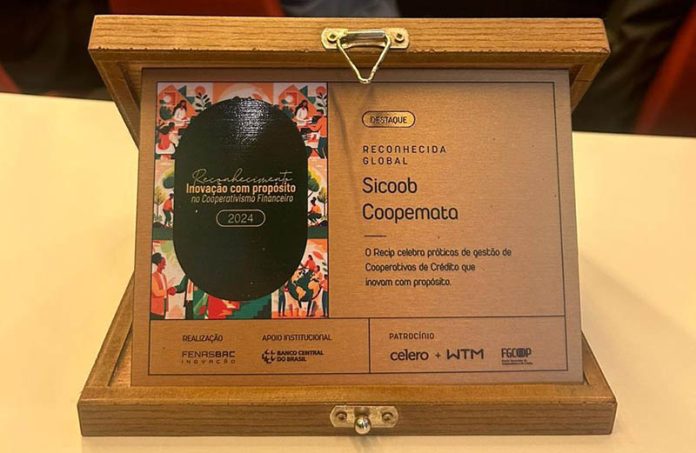 Sicoob Coopemata recebe pela segunda vez o PrÃªmio Global do Programa RECIP
