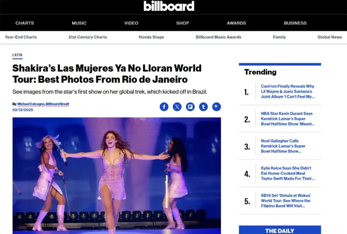 Show da Shakira no Rio tem repercussão mundial: veja destaques