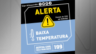 Defesa Civil emite alerta de baixas temperaturas para Belo Horizonte