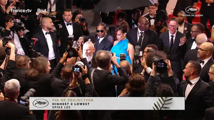 Surpresa! Rihanna rouba a cena embaixo de chuva no Festival de Cannes