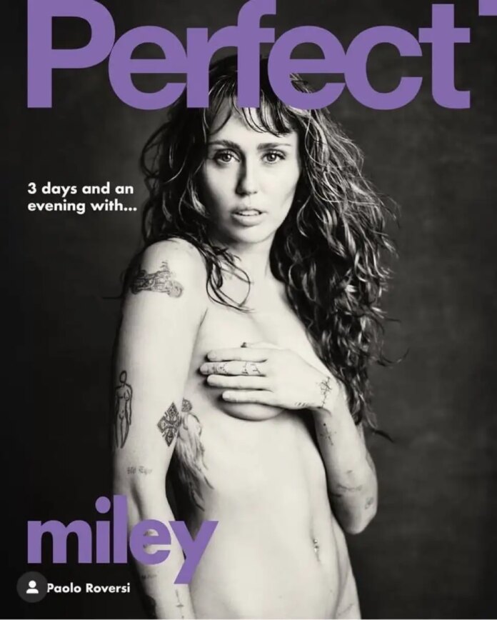 Miley Cyrus posa nua para capa de revista: veja fotos