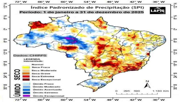 Estudo aponta seca extrema na Zona da Mata em 2025 Levantamento aponta seca extrema na Zona da Mata em 2025