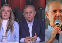 PL tem racha e enfrenta dilema sobre palanque de Flávio Bolsonaro no DF | CNN Brasil Celina Leão (PP), Izalci Lucas (PL) e José Roberto Arruda (PSD) • Arquivo pessoal/CNN Brasil