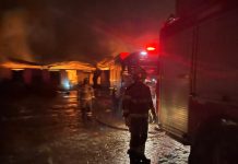 Incêndio nas empresas Minasflex na cidade de Tocantins em Minas Gerais